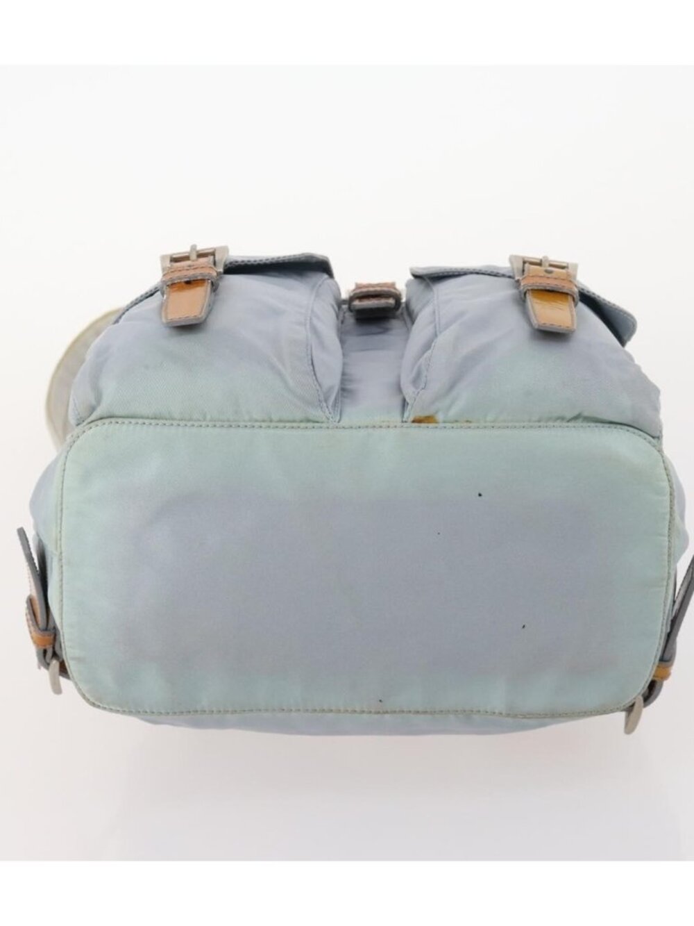 PRADA Backpack Nylon Light Blue Silver - Picture 5 of 16